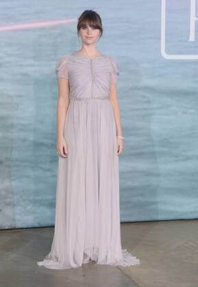 British actress Felicity Jones attends the premiere of Rogue One: A Star Wars Story at Tate Modern in London on December 13, 2016.  LON20161213105 RUNExHELLESTAD