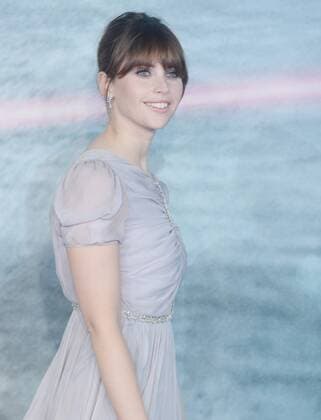 British actress Felicity Jones attends the premiere of Rogue One: A Star Wars Story at Tate Modern in London on December 13, 2016.  LON20161213111 RUNExHELLESTAD