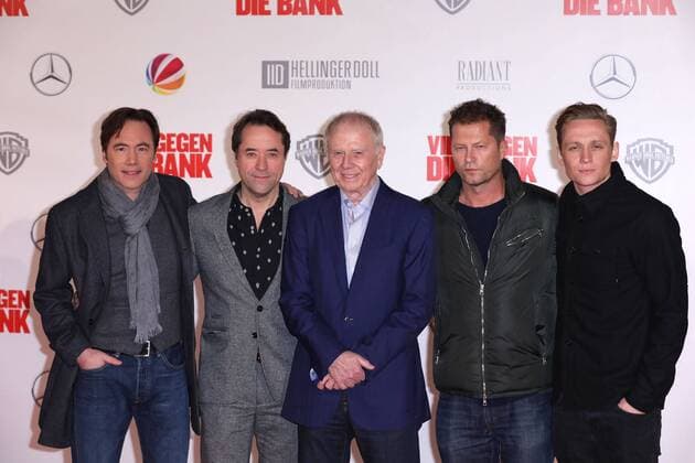 Michael Bully Herbig, Jan Josef Liefers, Wolfgang Petersen, Til Schweiger und Matthias Schweighöfer bei der Film Premiere von Vier gegen die Bank am 13.12.2016 in Berlin Vier gegen die Bank Filmpremiere in Berlin, 2016 