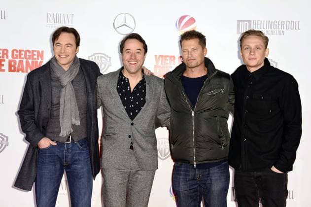 Michael Bully Herbig, Jan Josef Liefers, Til Schweiger und Matthias Schweighöfer bei der Premiere des Kinofilms Vier gegen die Bank im Cinestar Sony Center am Potsdamer Platz. Berlin, 13.12.2016 Foto:xF.xKernx xFuturexImage