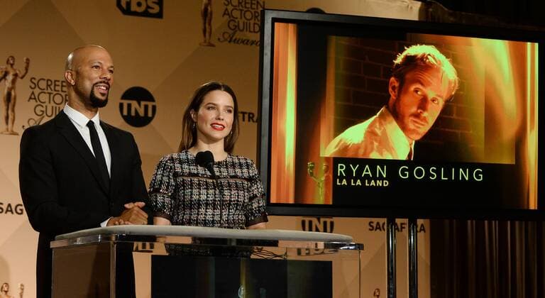 Common and Sophia Bush announce nominations onstage for the 23rd annual SAG Awards at the Pacific Design Center on in West Hollywood, California on December 14, 2016. Winners will be announced during a Simulcast Live on Sunday, January 29th.  LAP2016121402 JIMxRUYMEN