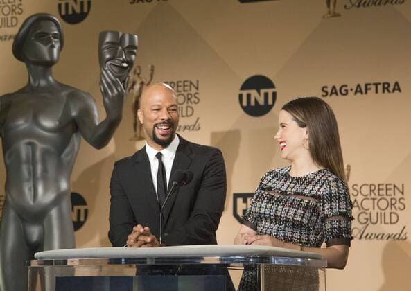 December 14, 2016 - West Hollywood, California, U.S - Common and Sophia Bush at the 23rd Annual Screen Actors Guild Awards Nominations announcement at the Pacific Design Center on Wednesday, December 14, 2016 in West Hollywood, California. West Hollywood U.S. - ZUMAp124 20161214_zaa_p124_020