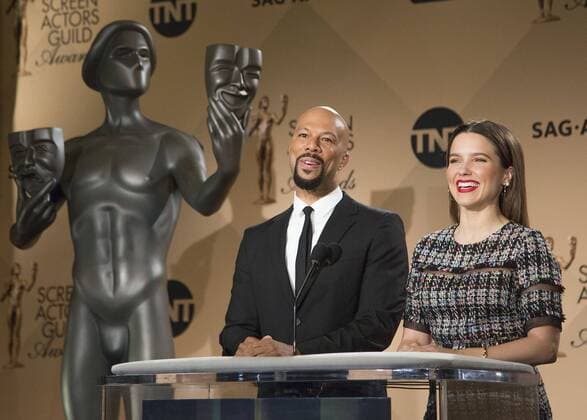 December 14, 2016 - West Hollywood, California, U.S - Common and Sophia Bush at the 23rd Annual Screen Actors Guild Awards Nominations announcement at the Pacific Design Center on Wednesday, December 14, 2016 in West Hollywood, California. West Hollywood U.S. - ZUMAp124 20161214_zaa_p124_021