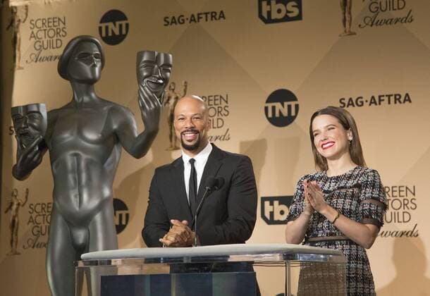 December 14, 2016 - West Hollywood, California, U.S - Common and Sophia Bush at the 23rd Annual Screen Actors Guild Awards Nominations announcement at the Pacific Design Center on Wednesday, December 14, 2016 in West Hollywood, California. West Hollywood U.S. - ZUMAp124 20161214_zaa_p124_023
