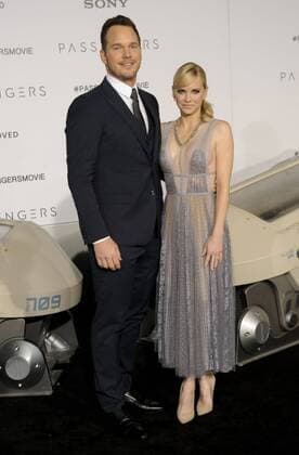 Chris Pratt & wife Anna Faris PASSENGERS FILM PREMIERE Los Angeles Patrick Rideaux PicturePerfect