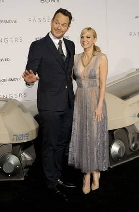 Chris Pratt & wife Anna Faris PASSENGERS FILM PREMIERE Los Angeles Patrick Rideaux PicturePerfect