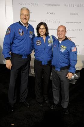 Michael Massimino, Nicole Scott & Garrett Reisman PASSENGERS FILM PREMIERE Los Angeles Patrick Rideaux PicturePerfect