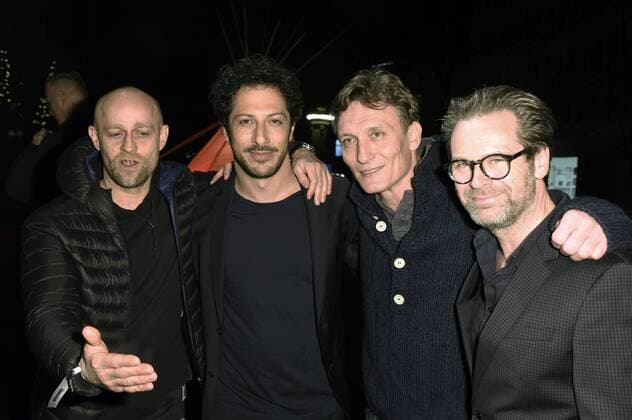Jürgen Vogel, Fahri Yardim, Oliver Masucci und Matthias Matschke bei der Premiere des Fernsehfilms Winnetou - Eine neue Welt im Delphi Filmpalast. Berlin, 14.12.2016 Foto:xF.xKernx xFuturexImage