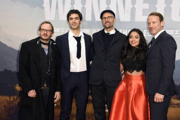 Milan Peschel, Nik Xhelilaj, Philipp Stölzl, Iazua Larios und Wotan Wilke Möhring bei der Premiere des Fernsehfilms Winnetou - Eine neue Welt im Delphi Filmpalast. Berlin, 14.12.2016 Foto:xF.xKernx xFuturexImage