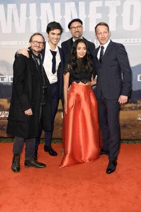 Milan Peschel, Nik Xhelilaj, Philipp Stölzl, Iazua Larios und Wotan Wilke Möhring bei der Premiere des Fernsehfilms Winnetou - Eine neue Welt im Delphi Filmpalast. Berlin, 14.12.2016 Foto:xF.xKernx xFuturexImage