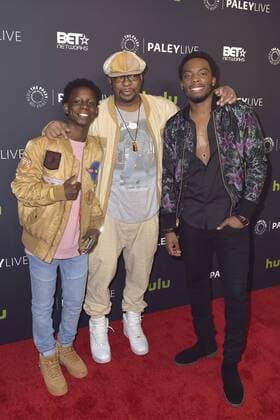 Tyler Williams, Bobby Brown und Woody McClain bei der Premiere der BET TV-Miniserie The New Edition Story im Paley Center for Media. Beverly Hills, 14.12.2016 Foto:xD.xStarbuckx xFuturexImage