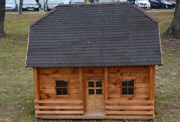 Modellpark in Sisak, Kroatien Model of the Posavina villages 15.12.2016., Croatia, Sisak - Model of the Posavina villages in park near Kupa river.  NikolaxCutuk PIXSELL