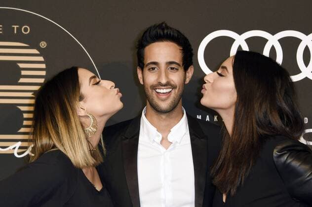 Lamiya Slimani, Sami Slimani und Dounia Slimani beim Place To B Influencer Award 2016 im Hauptempfang Axel Springer SE. Berlin, 15.12.2016 Foto:xF.xKernx xFuturexImage