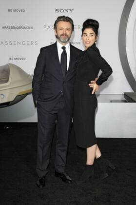 Michael Sheen und Sarah Silverman bei der Premiere des Kinofilms Passengers im Regency Village Theatre, Westwood. Los Angeles, 14.12.2016 Foto:xD.xBedrosianx xFuturexImage
