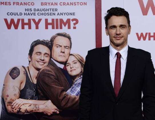 Cast member James Franco attends the premiere of the motion picture comedy Why Him? at the Regency Bruin Theater in the Westwood section of Los Angeles on December 17, 2016. Storyline: A dad forms a bitter rivalry with his daughter s young rich boyfriend.  LAP2016121707 JIMxRUYMEN