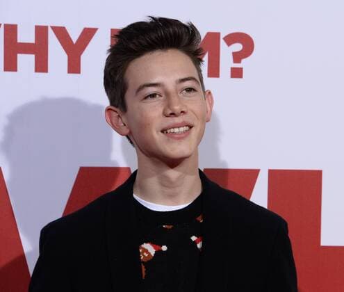 Cast member Griffin Gluck attends the premiere of the motion picture comedy Why Him? at the Regency Bruin Theater in the Westwood section of Los Angeles on December 17, 2016. Storyline: A dad forms a bitter rivalry with his daughter s young rich boyfriend.  LAP2016121728 JIMxRUYMEN