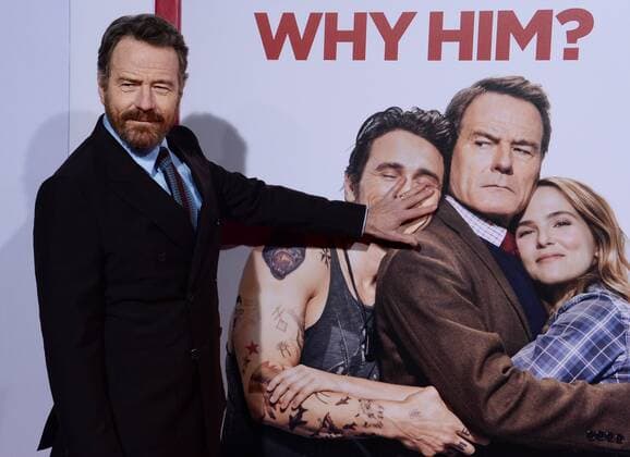 Cast member Bryan Cranston attends the premiere of the motion picture comedy Why Him? at the Regency Bruin Theater in the Westwood section of Los Angeles on December 17, 2016. Storyline: A dad forms a bitter rivalry with his daughter s young rich boyfriend.  LAP2016121701 JIMxRUYMEN