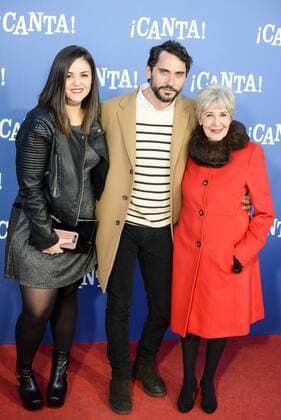 Andrea Compton, Paco Leon and Concha Velasco attends to the premiere of the film ¡Canta! at Cines Capitol in Madrid, Spain. December 18, 2016.  (20161218061)