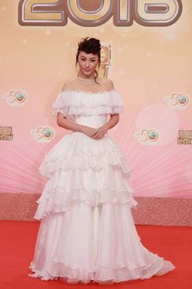 HONG KONG, CHINA - DECEMBER 18: Actress Annie Liu attends the 2016 TVB Anniversary Awards on December 18, 2016 in Hong Kong, China.  CFP497275864