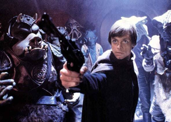 Die Rückkehr der Jedi-Ritter Star Wars - Episode VI: Return of the Jedi, USA 1983, Regisseur: Richard Marquand, Writer: George Lucas, Actors Stars: Harrison Ford, Carrie Fisher, Mark Hamill, Billy Dee Williams Copyright: IFTN UnitedArchives1181301362307