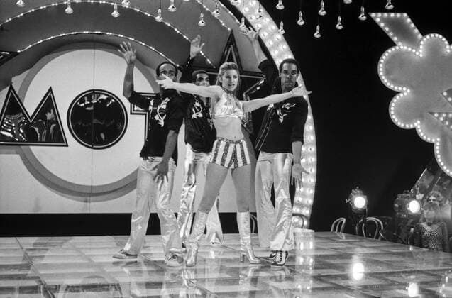 MOT - Music on top - Musik an der Spitze MOT - Music on top - Musik an der Spitze, Musiksendung, Deutschland 1978, Regie: Rainer Bertram, Mitwirkende: die Gruppe Sheila B. Devotion Copyright: Roba MaxxSchweigmann UnitedArchives23470