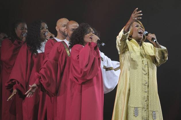 Queen Eshter Marrows s The Harlem Gospel Singer Show, zur Deutschlandpremiere der großen Abschieds-Tour 2016 im Admiralspalast in Berlin am 20.12.2016