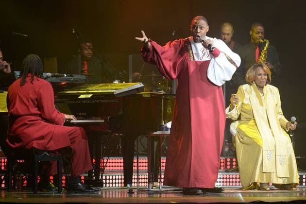 Queen Eshter Marrows s The Harlem Gospel Singer Show, zur Deutschlandpremiere der großen Abschieds-Tour 2016 im Admiralspalast in Berlin am 20.12.2016