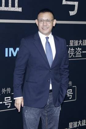 BEIJING, CHINA - DECEMBER 21: Actor Jiang Wen arrives at the red carpet of the premiere of film Rogue One: A Star Wars Story on December 21, 2016 in Beijing, China.  CFP497374460