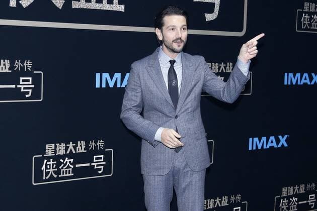 BEIJING, CHINA - DECEMBER 21: Mexican actor Diego Luna arrives at the red carpet of the premiere of film Rogue One: A Star Wars Story on December 21, 2016 in Beijing, China.  CFP497374467