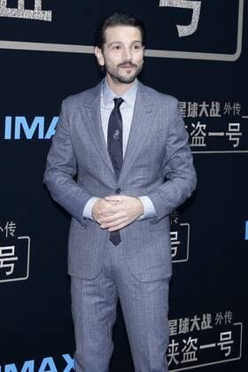 BEIJING, CHINA - DECEMBER 21: Mexican actor Diego Luna arrives at the red carpet of the premiere of film Rogue One: A Star Wars Story on December 21, 2016 in Beijing, China.  CFP497374470