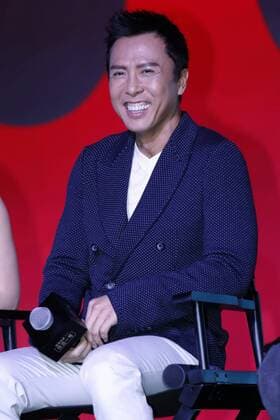 BEIJING, CHINA - DECEMBER 21: Actor Donnie Yen attends the press conference of film Rogue One: A Star Wars Story on December 21, 2016 in Beijing, China.  CFP497374519