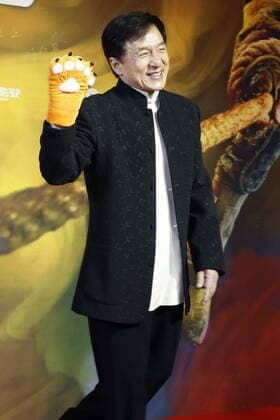 BEIJING, CHINA - DECEMBER 22: Actor Jackie Chan attends the premiere of director Ding Sheng s film Railroad Tigers on December 22, 2016 in Beijing, China.  CFP497394478