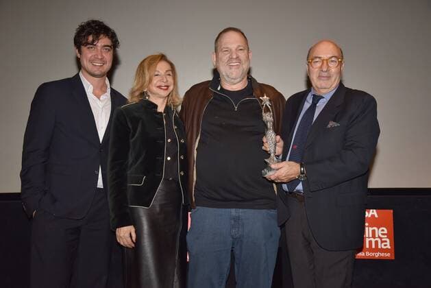 Rome, Casa del Cinema Villa Borghese Event T he Lion Walk Home, In the picture: Riccardo Scamarcio Francesca Lo Schiavo Harvey Weinstein Dante Ferretti  Copyright: xVincenzoxLandix xIPAx
