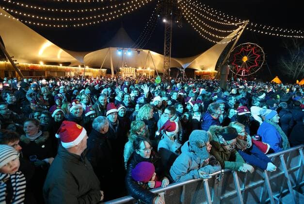 Illustration picture shows the closing event of the 2016 edition (the 11th edition) of the Music For Life campaign, organized by Flemish VRT radio station Studio Brussels, Saturday 24 December 2016, in Boom.  NICOLASxMAETERLINCK 05006003
