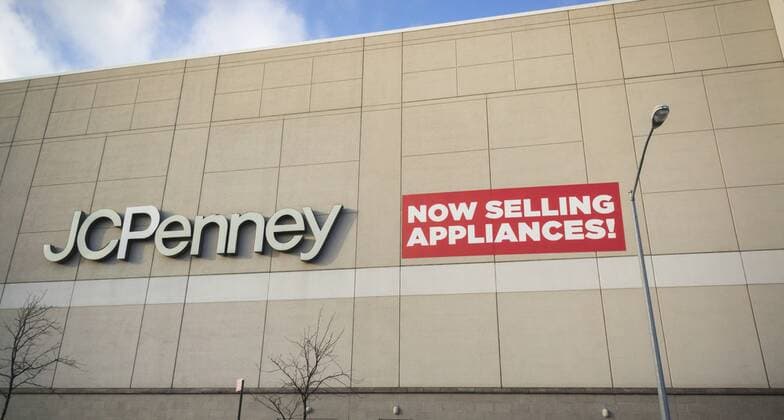 J.C. Penney Co. sells appliances A sign outside a JCPenney department store in the Queens Center Mall New York on Saturday, December 24, 2016 proudly proclaims that the department store is now carrying appliances. Appliances are particularly attractive to the department store as they are seldom purchased over the internet requiring shoppers to enter a brick and mortar store. (  RichardxB.xLevine