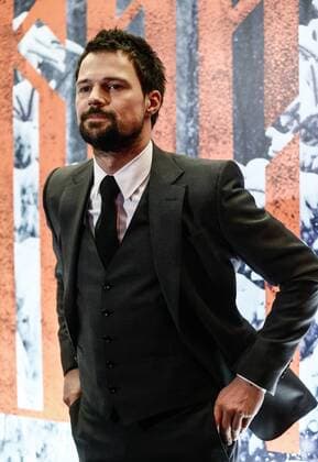 MOSCOW, RUSSIA - DECEMBER 27, 2016: Actor Danila Kozlovsky, who stars as grand prince of Kiev Vladimir Svyatoslavich, at the Moscow premiere of the film Viking directed by Andrei Kravchuk, at the Oktyabr Cinema. Alexander Shcherbak TASS  TS03CE84