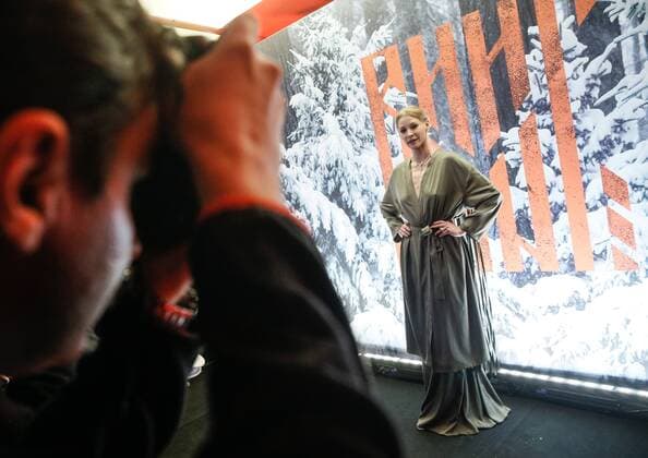 MOSCOW, RUSSIA - DECEMBER 27, 2016: Russian actress Svetlana Khodchenkova attends the Moscow premiere of the Viking film directed by Andrei Kravchuk at the Oktyabr Cinema. Alexander Shcherbak TASS  TS03CE86