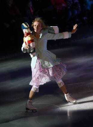 MOSCOW, RUSSIA - DECEMBER 28, 2016: Figure skater Tatiana Totmianina in a scene from The Nutcracker and the Mouse King ice show staged by Ilya Averbukh at the VTB Ice Palace. The show is based on a story by E. T. A. Hoffmann. Vyacheslav Prokofyev TASS  TS03CFB5