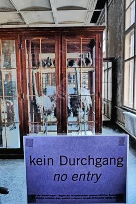 Berlin Mitte, Naturkundemuseum an der Invalidenstraße, kein Durchgang - nichtöffentliche wissenschaftliche Sammlung Naturkundemuseum