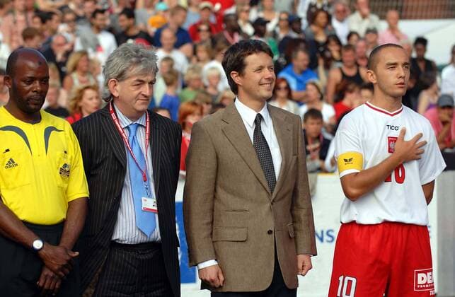 Aug. 6, 2007 - Copenhagen, Denmark - 001975..PRINCE FREDERICK OF DENMARK..5th Homeless World Cup Finals Poland v Scotland-Copenhagen, Denmark... .K54075. RICARDO RAMIREZ- - PHOTOS - ZUMAg49_ 20070806_gaf_g49_112