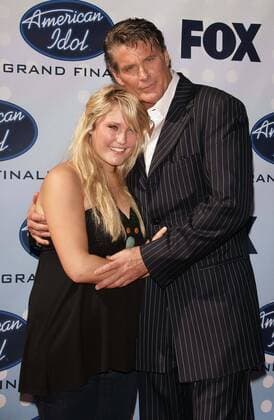 May 24, 2007 - Kodak Theatre, Hollywood, LOS ANGELES, USA - DAVID HASSELHOFF, HAYLEY HASSELHOFF.ACTOR & DAUGHTER.6TH AMERICAN IDOL GRAND FINALE.KODAK THEATRE, HOLLYWOOD, CA. 05-23-2007. GRAHAM WHITBY BOOT- - 2007.K53204 - ZUMAg49_ 20070524_gaf_g155_073