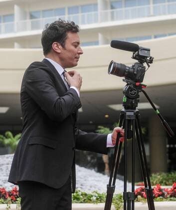 January 4, 2017 - Los Angeles, California, U.S - Tonight Show host Jimmy Fallon joins the red carpet roll out ceremony during the 74rd Annual Golden Globe Awards Preview Day at the Beverly Hilton on Wednesday, Jan. 4, 2017, in Beverly Hills, Calif. The annual awards show including film and television will be held on Sunday. Los Angeles U.S. - ZUMAc68_ 20170104_zaf_c68_001