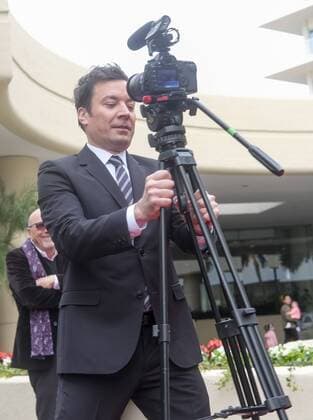 January 4, 2017 - Los Angeles, California, U.S - Tonight Show host Jimmy Fallon joins the red carpet roll out ceremony during the 74rd Annual Golden Globe Awards Preview Day at the Beverly Hilton on Wednesday, Jan. 4, 2017, in Beverly Hills, Calif. The annual awards show including film and television will be held on Sunday. Los Angeles U.S. - ZUMAc68_ 20170104_zaf_c68_012