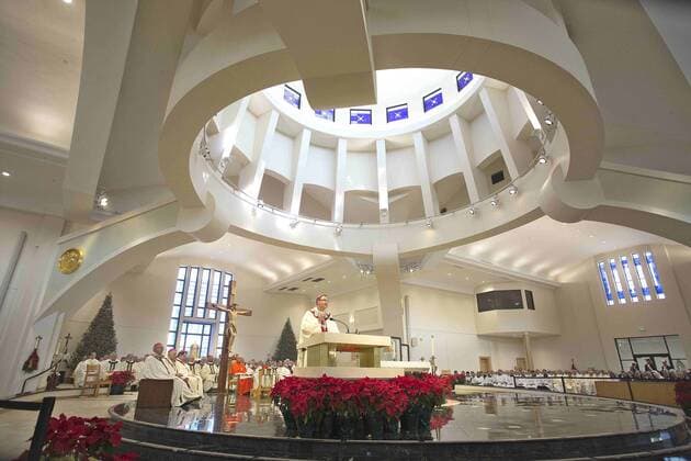 January 3, 2017 - St. Petersburg, Florida, U.S. - SCOTT KEELER Times.New Bishop of the Diocese of St. Petersburg Gregory L. Parkes, speaks to parishioners at the Cathedral of St. Jude the Apostle, St. Petersburg during his installment, Wednesday, 1 4 16. Parkes is the fifth Bishop of the Diocese. St. Petersburg U.S. - ZUMAs70_ 20170103_zan_s70_064