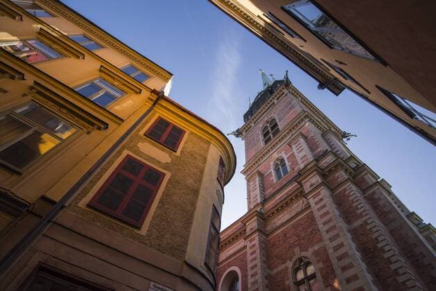 Historic buildings in Gamla Stan, Stockholm, Sweden, Scandinavia, Europe Copyright: JonxReaves 1241-17