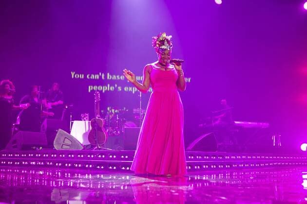 India Arie performs at the 2015 Essence Music Festival at the Superdome on July 3rd, 2015 in New Orleans, Louisiana. USA - 2015 - Essence Music Festival, New Orleans  Copyright: xAlexxMateox