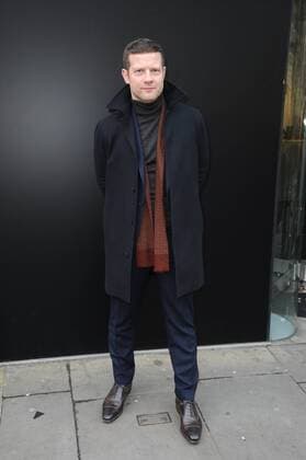 English TV presenter Dermot O Leary attending a London Fashion Week Men s Show on The Strand. JANUARY 6th 2017  TSTx1716