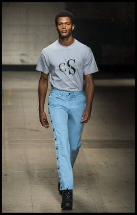 . 07 01 2017. London, United Kingdom. London Fashion Week Men s 2017. Designer, Christopher Shannon on display at the Old Selfridges Hotel, London, UK.  xBenxStevensx xi-Imagesx IIM-14122-0003