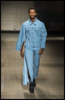 . 07 01 2017. London, United Kingdom. London Fashion Week Men s 2017. Designer, Christopher Shannon on display at the Old Selfridges Hotel, London, UK.  xBenxStevensx xi-Imagesx IIM-14122-0007