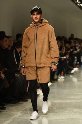 January 6, 2017 - London, England, United Kingdom - A model walk down the catwalk wearing Bobby Abbley AW17 collection during London Menswear Fashion Week on January 6, 2017 in London, United Kingdom. London United Kingdom  - ZUMAn230 20170106_zaa_n230_549